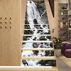 Creative 13 Pieces Of Norwegian Trollstigen Waterfalls Scenery Staircase Stickers Renovation Repair Stickers Decorative Self-adhesive Wall Stickers miniinthebox