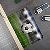 Creative 3D Printing Footbal Field Hallway Carpet and Rugs for Bedroom Living Room Carpet Kitchen Bathroom Anti-Slip Floor Mats