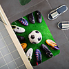 Creative 3D Printing Footbal Field Hallway Carpet and Rugs for Bedroom Living Room Carpet Kitchen Bathroom Anti-Slip Floor Mats