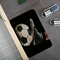 Creative 3D Printing Footbal Field Hallway Carpet and Rugs for Bedroom Living Room Carpet Kitchen Bathroom Anti-Slip Floor Mats