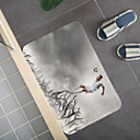 Creative 3D Printing Footbal Field Hallway Carpet and Rugs for Bedroom Living Room Carpet Kitchen Bathroom Anti-Slip Floor Mats
