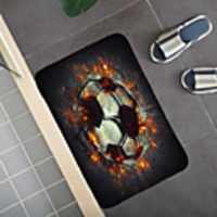 Creative 3D Printing Footbal Field Hallway Carpet and Rugs for Bedroom Living Room Carpet Kitchen Bathroom Anti-Slip Floor Mats