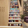 Creative 3d Staircase Diy Sticker Bookshelf Home Decoration Sticker Waterproof 3d Three-dimensional Wall Sticker 13 Piece Set miniinthebox