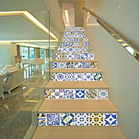 Creative 3d Stairs Diy Stickers Bohemian Style Tiles Home Decoration Stickers Waterproof 3d Stereo Wall Stickers 13 Piece Set miniinthebox