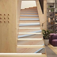 Creative 3d Stairs Diy Stickers Wooden Stairs Home Decoration Stickers Waterproof 3d Stereo Wall Stickers 13 Piece Set miniinthebox