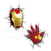 Creative 3D stereo car sticker color paste personality body simulation small yellow man Avengers decorative stickers