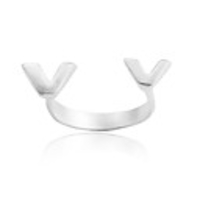 Creative Alloy Symbols Ring (Double V)