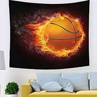 Creative Ball class Pattern Tapestry Personality Multicolored Painting Shower Curtains Practical Multifunction Beach Towels Wall Art Home Decoration