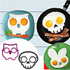 Creative Cartoon Owl Skull Egg Mold Silicone Pancakes Omelette Device Egg Tool Kitchen DIY Creative Fried Egg Mold GN