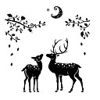 Creative Elk Silhouette Wall Decals Nordic Style Wall Sticker Wall Decals for Living Room Mural Deer Poster Wall Decor Sticker