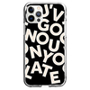 Creative fonts Case For Apple iPhone 12 11 SE2020 Unique Design Protective Case Shockproof Cover TPU Clear Case for iPhone 12 Pro Max XR XS Max iPhone 8 7 miniinthebox