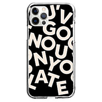 Creative fonts Case For Apple iPhone 12 11 SE2020 Unique Design Protective Case Shockproof Cover TPU Clear Case for iPhone 12 Pro Max XR XS Max iPhone 8 7 miniinthebox