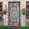 Creative Hand-painted Color Mandala Door Stickers Living Room Diy Decoration Home Waterproof Wall Stickers
