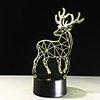 Creative Moose 3D Night Light Christmas Gift Table Lamp New Lighting Remote Touch Switch 3D Lamp Table Lamp