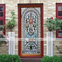 Creative Moroccan Imitation Glass Door Stickers Living Room Diy Decoration Home Waterproof Wall Stickers