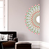 Creative Personality Colorful Mandala Culture Yoga Home Background Decoration Can Be Removed Stickers