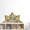 Creative Personality Colorful Mandala Culture Yoga Home Background Decoration Can Be Removed Stickers