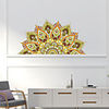 Creative Personality Colorful Mandala Culture Yoga Home Background Decoration Can Be Removed Stickers