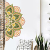 Creative Personality Colorful Mandala Culture Yoga Home Background Decoration Can Be Removed Stickers