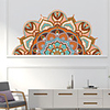 Creative Personality Colorful Mandala Culture Yoga Home Background Decoration Can Be Removed Stickers
