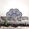 Creative Personality Colorful Mandala Culture Yoga Home Background Decoration Can Be Removed Stickers
