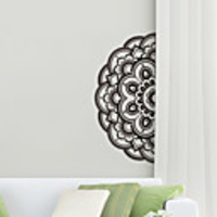 Creative Personality Flower Of Life Mandala Culture Yoga Home Background Decoration Can Be Removed Stickers