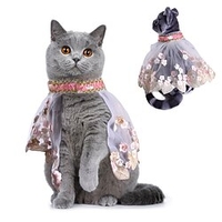 Creative Pet Lace Cloak Festive Dress Up Cat and Dog Clothes Pet Supplies miniinthebox
