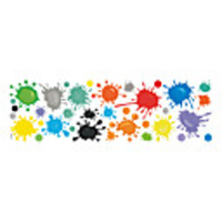 Creative Pigment Paint Graffiti Wall Sticker Kid Bedroom Room Wall Decoration Sticker