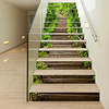 Creative Simple 13pcs Waterfall Scenery Stair Stickers Step Renovation Stickers Decorative Self-adhesive Wall Stickers miniinthebox