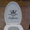 Creative Toilet Wall Stickers - Words amp;amp"es Wall Stickers Characters Study Room / Office / Dining Room / Kitchen 1919cm miniinthebox