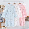 Crepe Cotton Bathrobe for Women,  7 / 4 Sleeve Thin Style,  Kimono, Summer Living Clothes miniinthebox