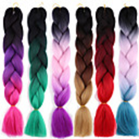 Crochet Hair Braids Jumbo Box Braids Synthetic Hair Long Braiding Hair 1pc / pack