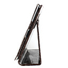 Crocodile Skin Grain Protective Case and Stand for Apple iPad 2 (Coffee)