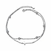 cross anklet for women s925 sterling silver adjustable foot ankle bracelet