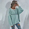 cross-border autumn and winter amazon new sweater round neck sweater loose large size fashion women