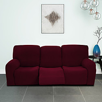 cross-border elastic waterproof plaid recliner cover simple sofa protective cover thickened three-person recliner cover miniinthebox