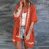 Cross-border Europe and the United States smock summer Amazon new pattern loose beach sun protection in the sleeves open summer womens clothing miniinthebox