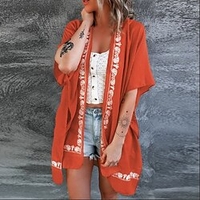 Cross-border Europe and the United States smock summer Amazon new pattern loose beach sun protection in the sleeves open summer womens clothing miniinthebox