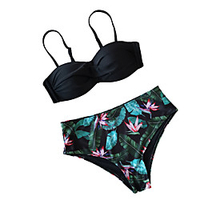 cross-border european and american foreign trade bikini new 2021bikini printed swimsuit aliexpress amazon swimwear miniinthebox