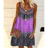 cross-border exclusively for 2021 summer wish aliexpress european and american printed loose strap chiffon dress miniinthebox