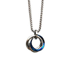 cross-border hot sale european and american fashion three-ring titanium steel pendant interlocking hip-hop necklace boys sweater chain miniinthebox