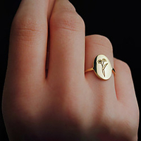 cross-border hot sale retro fashion mirror stainless steel carved rose ring simple irregular flower jewelry miniinthebox