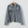 cross-border source of 2020 autumn new ripped Denim Jacket miniinthebox
