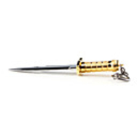 Cross Fire Metal Dagger Golden Gripe