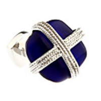Cross Pattern Cufflinks (Assorted Colors)
