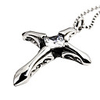 Cross Titanium Steel And Crystal Necklace