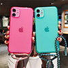 Crossbody Lanyard Frosted Clear Case For iPhone 11/11Pro /11 Pro Max / SE 2020 / X / XS / XR / XS Max / 8Plus / 8 / 7Plus / 7 / 6S Plus / 6s / 6Plus / 6 Hang Shoulder Strap Rope Cover Capa