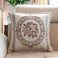 Crown Flower European Style Sofa Cushion Cover Upscale Luxurious Court Style Pillow Case Cover Living Room Bedroom Sofa Pillow Case Cover