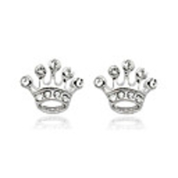 Crown Shape Small Ear Studs