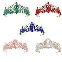 Crystal / Alloy Crown Tiaras with Crystal / Rhinestone 1 PC Wedding / Special Occasion Headpiece Christmas miniinthebox